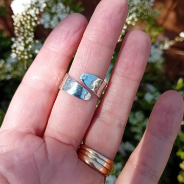 Chunky silver ring