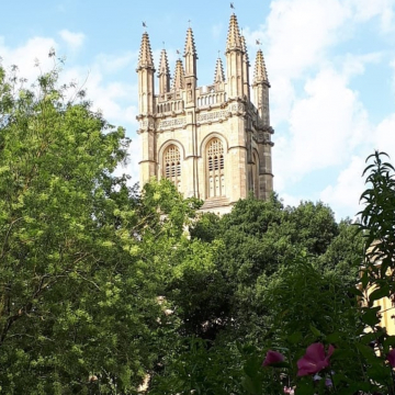 Magdalene Tower from the Botanic Gardens