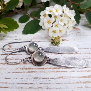 Prehnite earrings